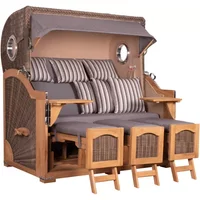 Strandkorb Amrum Grande XXL Teak Bullauge PE grey Dessin 544 Unkategorisiert online kaufen Strandkorb Amrum Grande XXL Teak Bullauge PE grey Dessin 544 Unkategorisiert online kaufen