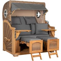 Strandkorb Rantum Grande Bullauge Teak PE Banana Dessin 551 Unkategorisiert online kaufen