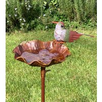 Vogeltränke Gartenstecker Vogelbad Futterstation Metall Stab Vogel Bunt 122cm Unkategorisiert online kaufen