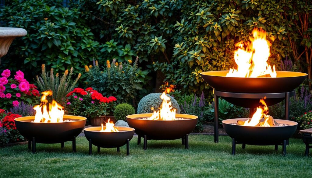 Garten Feuerstelle Größenvergleich