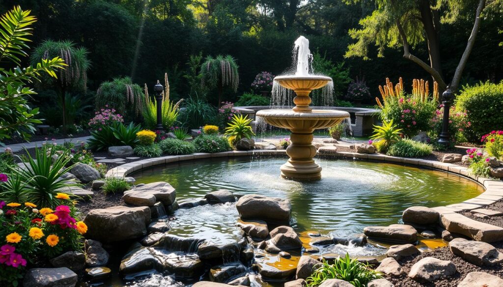 Springbrunnen Garten Wasserspiel