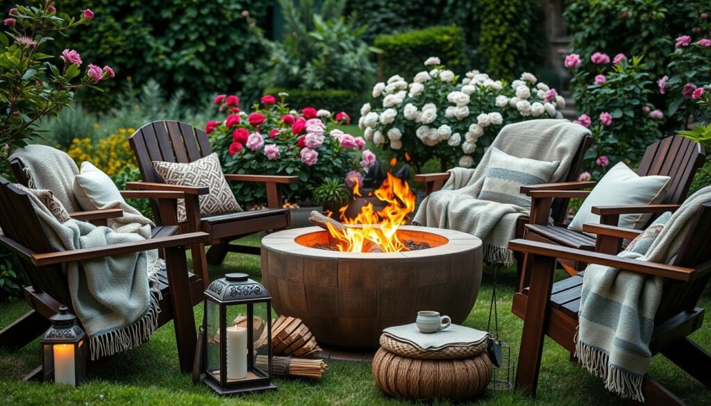 Zubehör für Feuerschale im Garten