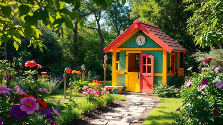 Ein Spielhaus für den Garten für glückliche Kindertage