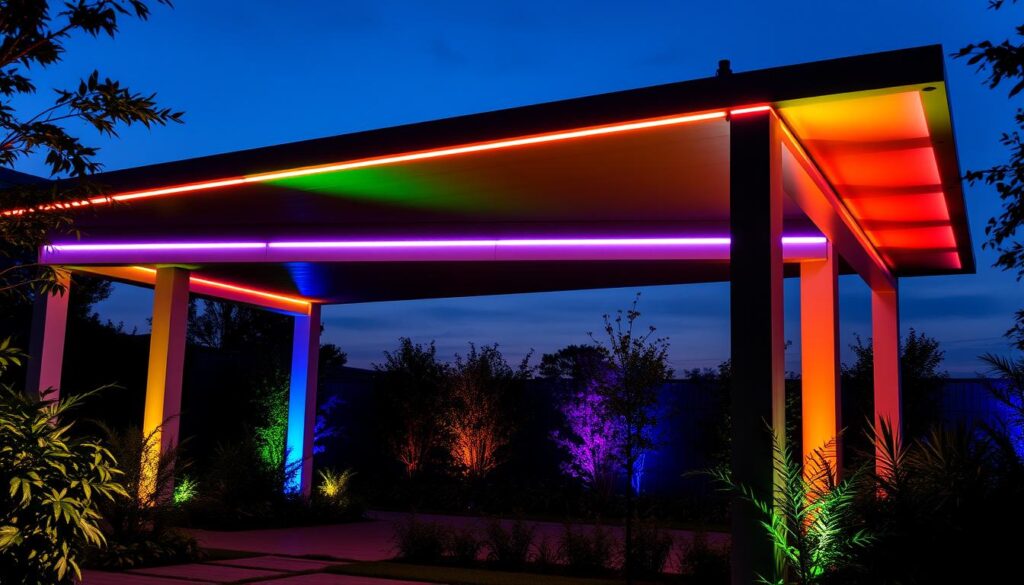 LED-Beleuchtung für moderne Pavillons