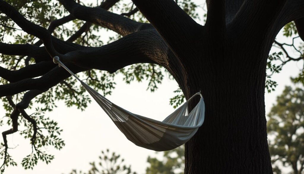 Aufhängung an Baum oder Stange Aufhängung an Baum oder Stange