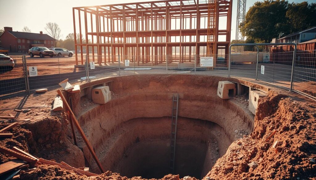 Baugrube und rechtliche Vorgaben