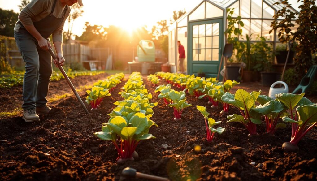 Beetvorbereitung für Jungpflanzen Beetvorbereitung für Jungpflanzen