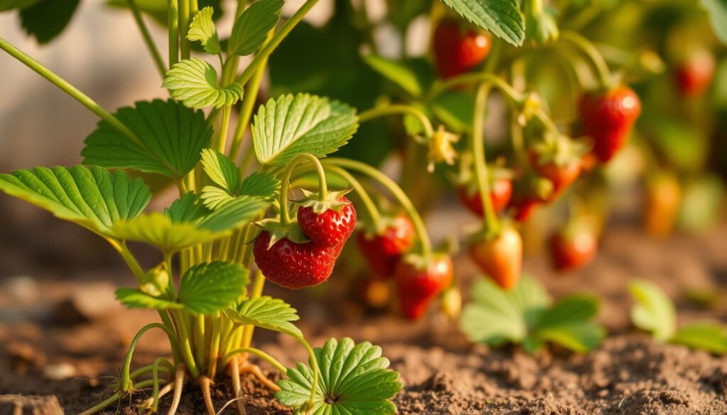 Erdbeerpflanze Ableger