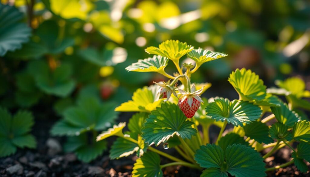 Erdbeerpflanze pflegen