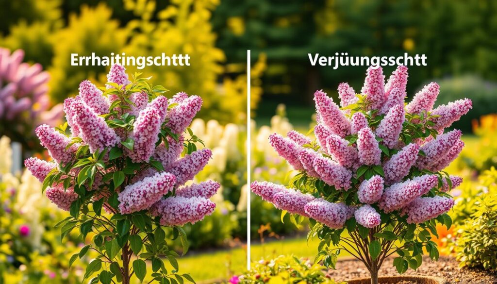 Erhaltungsschnitt und Verjüngungsschnitt