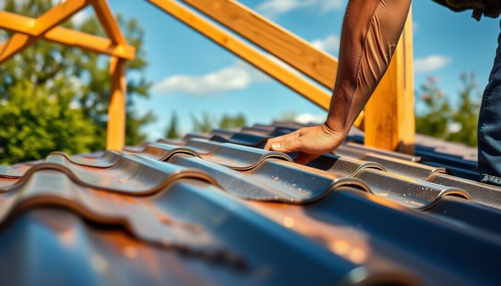 Gartenhaus Dacheindeckung Montage
