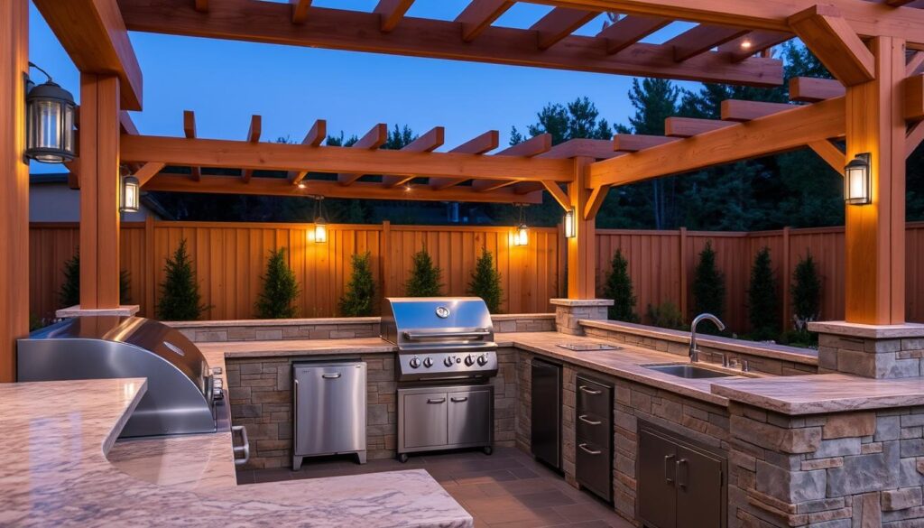 Materialauswahl für Außenküche