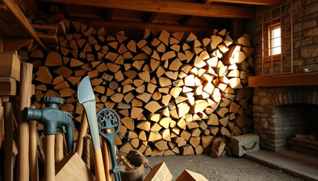 Materialien für Kaminholzregal Materialien für Kaminholzregal