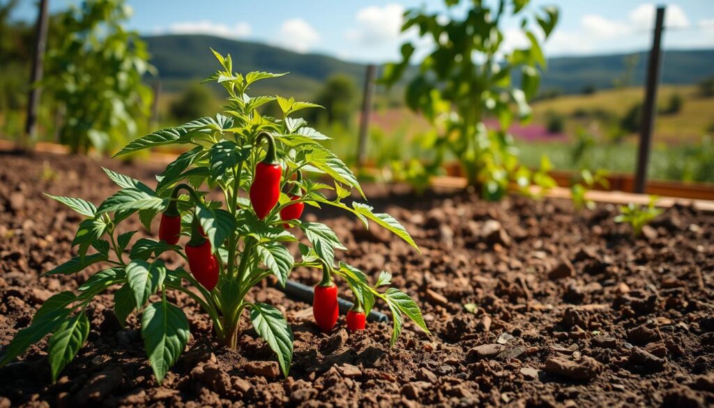 Paprikapflanze Standort