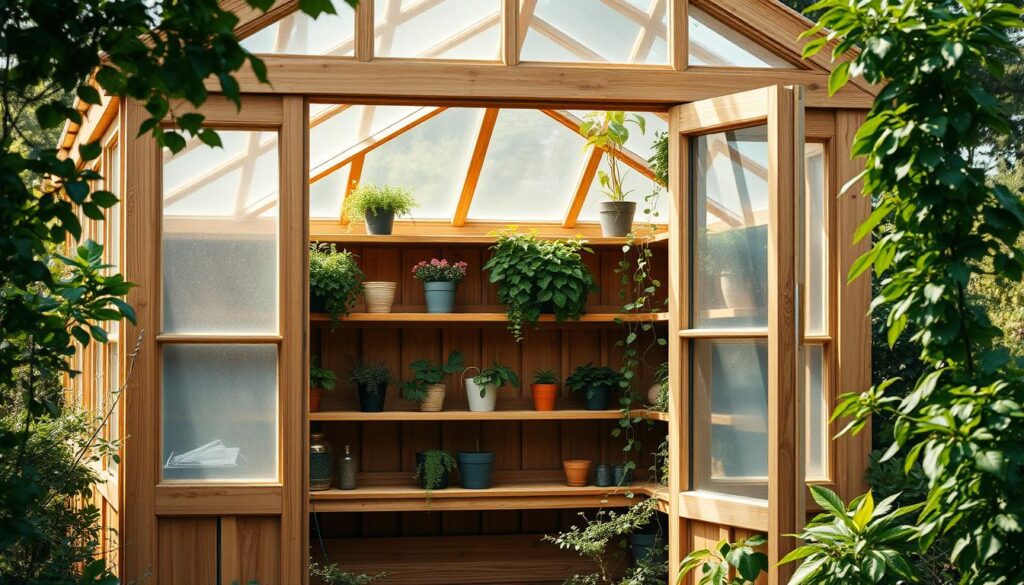 Pflege Holzgewächshaus