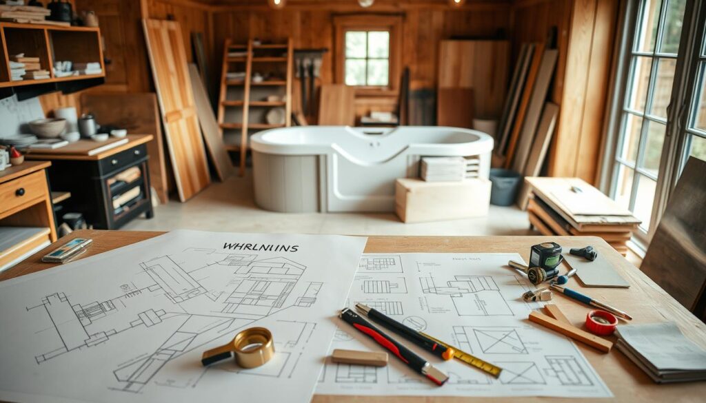 Planung der Whirlpool-Verkleidung