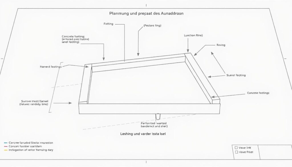 Planung des Fundamentaufbaus Planung des Fundamentaufbaus