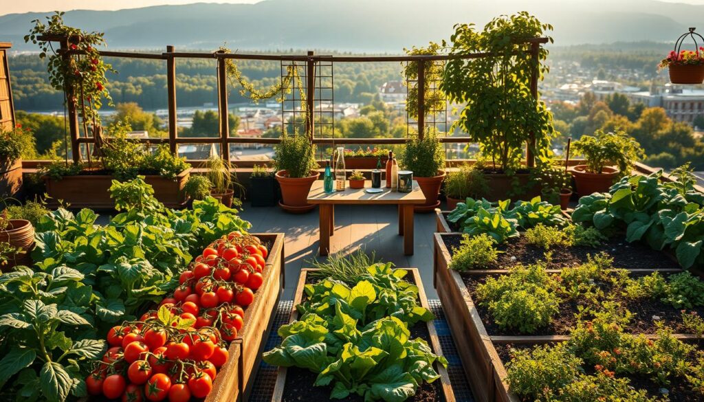 Platz und Erde für den Anbau