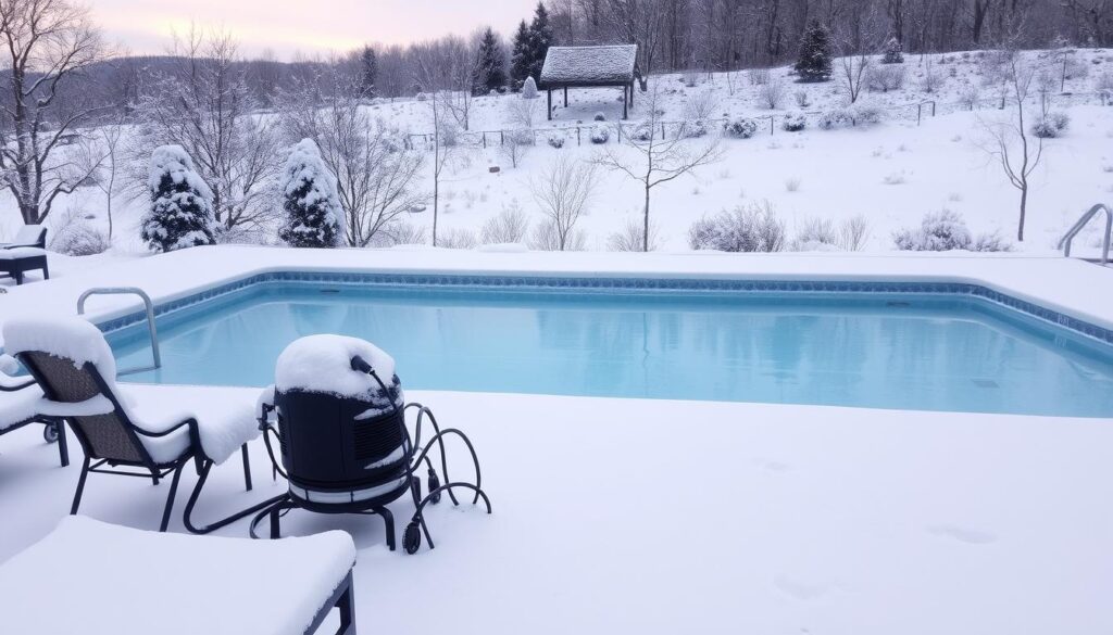 Pool winterfest machen