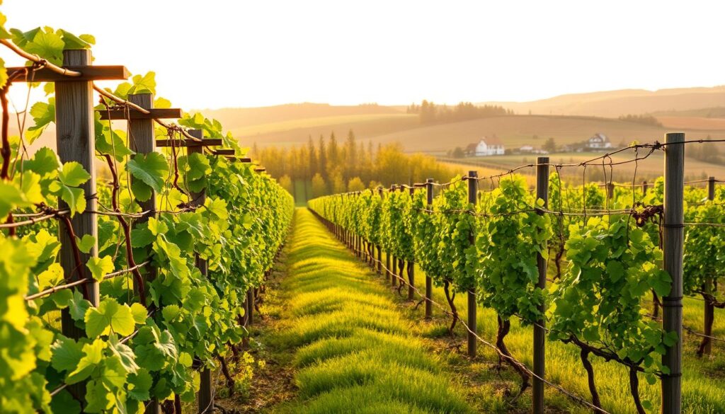 Rankhilfen für Weinreben