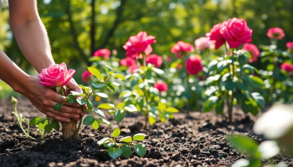 Rosen umpflanzen