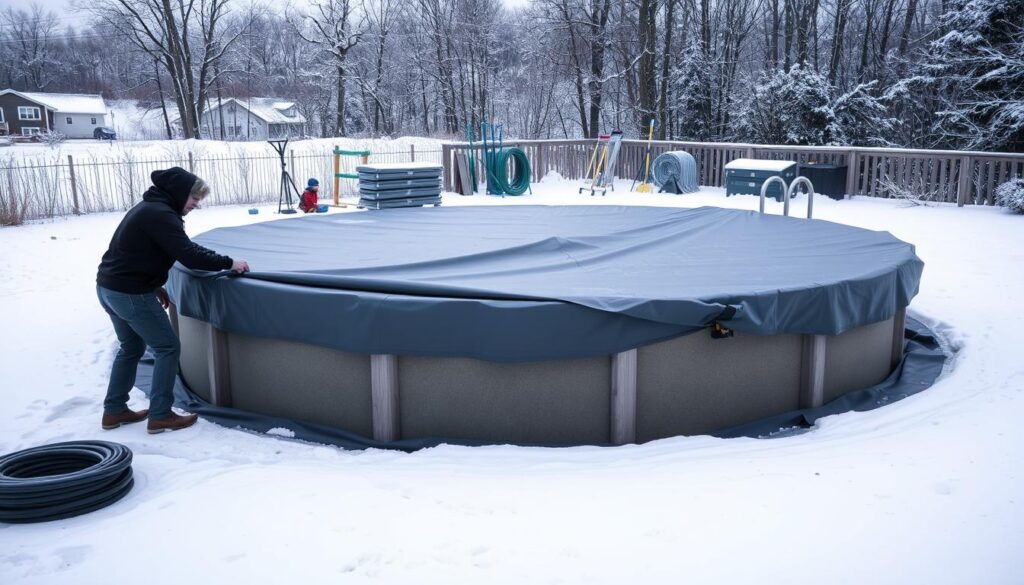 Schritt-für-Schritt Pool einwintern