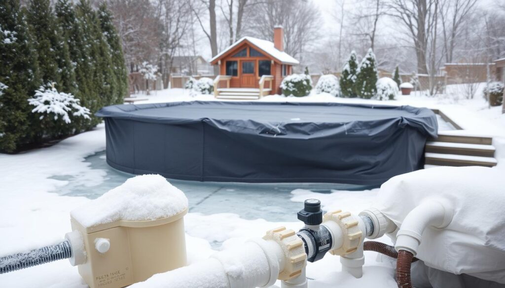 Schutz der Poolkomponenten vor Frost