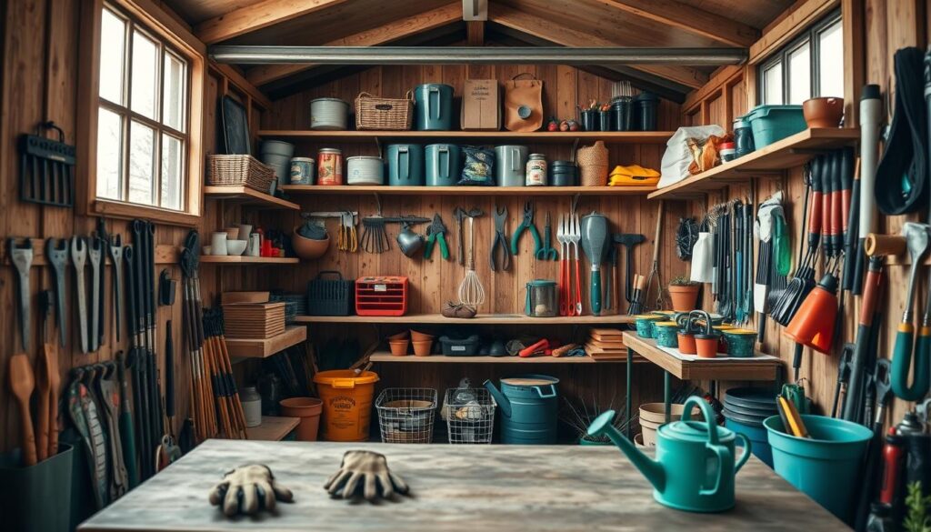 Sichere Lagerung im Gartenhaus