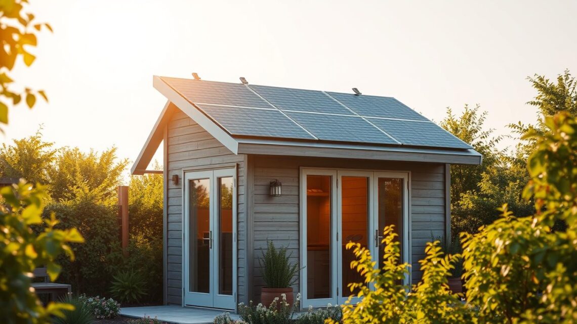 Solaranlage Gartenhaus: Nachhaltig & Energieeffizient