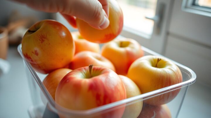 Äpfel einfrieren – Haltbarkeit & Lagerung im Gefrierfach