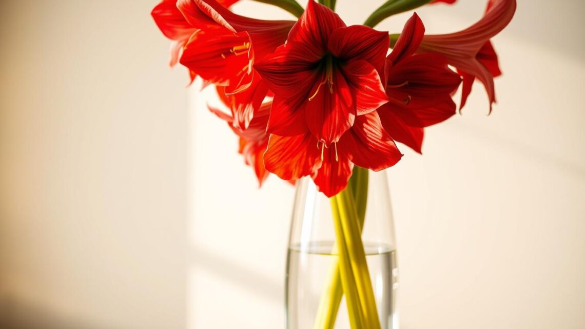 Amaryllis im Glas – Blühende Pracht ohne Erde