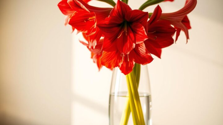 Amaryllis im Glas – Blühende Pracht ohne Erde