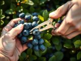 blaubeeren schneiden