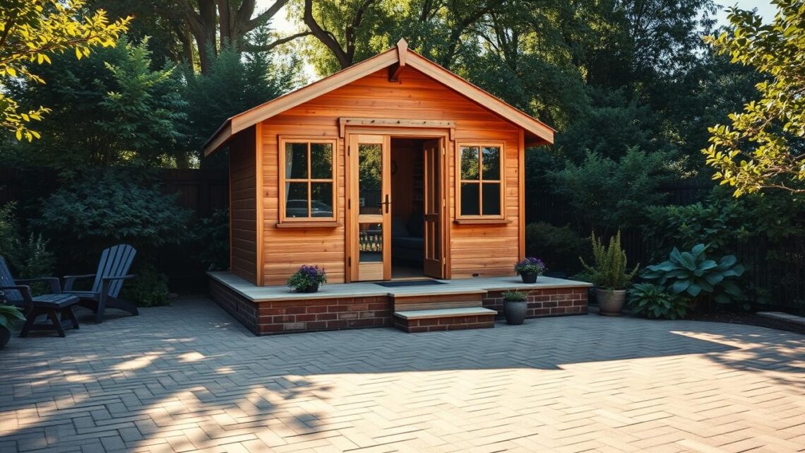 Kann man ein Gartenhaus auf Pflastersteinen bauen?