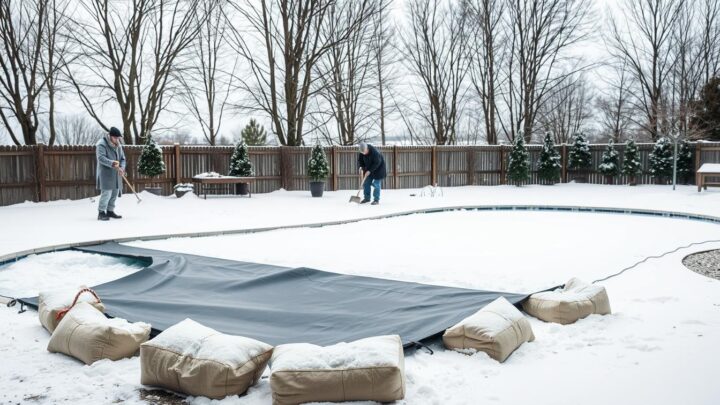 Pool einwintern: So machen Sie Ihren Pool winterfest