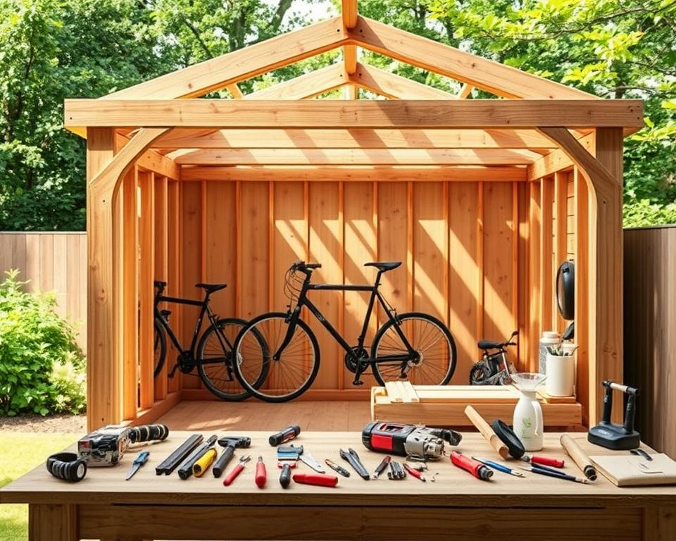 DIY Fahrradgarage Aufbau Anleitung DIY Fahrradgarage Aufbau Anleitung