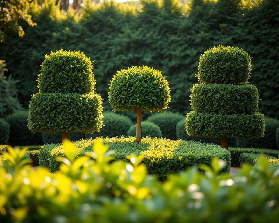 Buchsbaum Formschnitt Technik