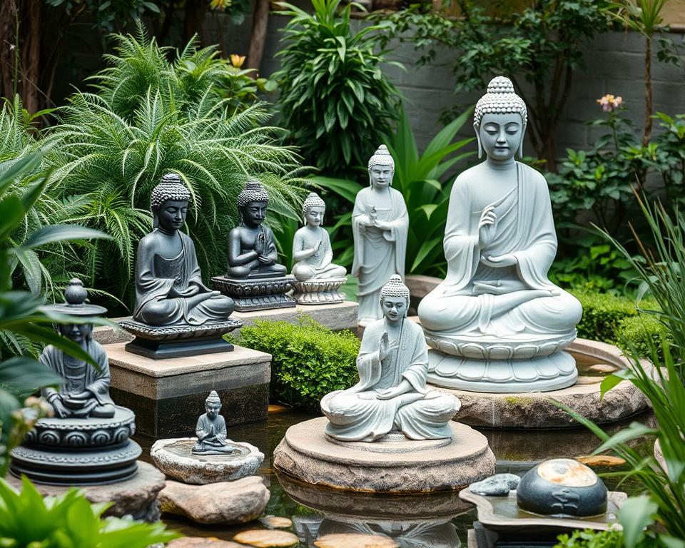 Buddha-Statuen Größenauswahl für Garten Buddha-Statuen Größenauswahl für Garten