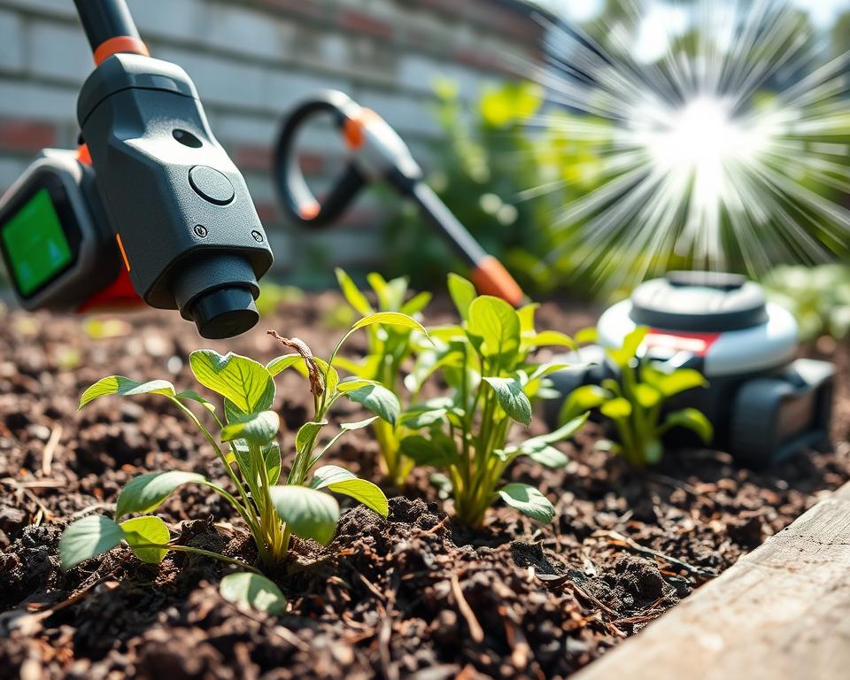 Elektrische Unkrautentfernung Techniken