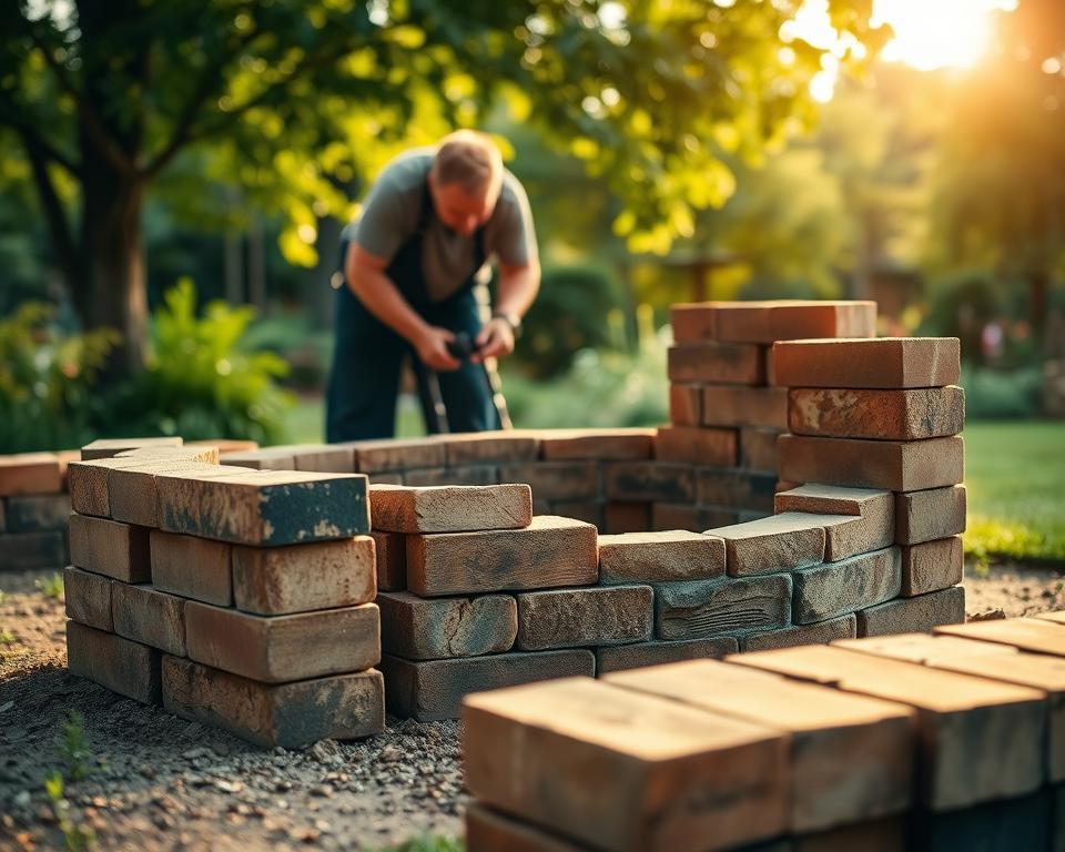 Feuerstelle bauen Schritt für Schritt