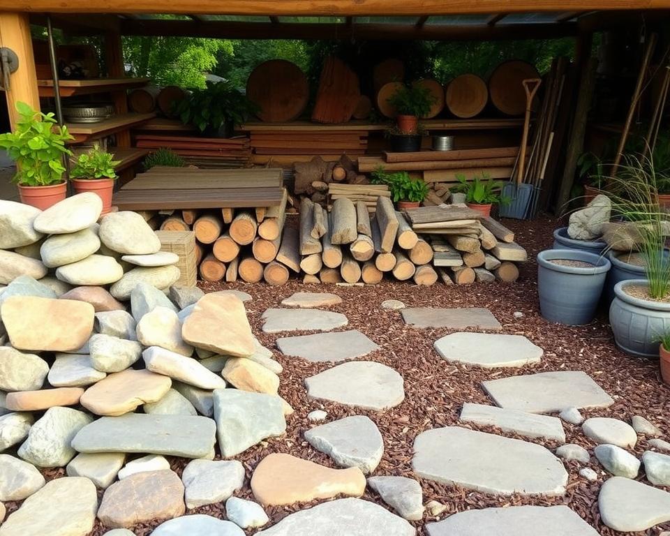 Gartenbaumaterialien für Trittsteine Gartenbaumaterialien für Trittsteine