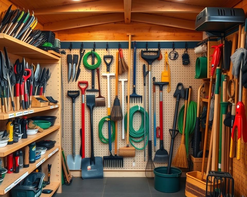 Gartengeräte Aufbewahrung Lösungen