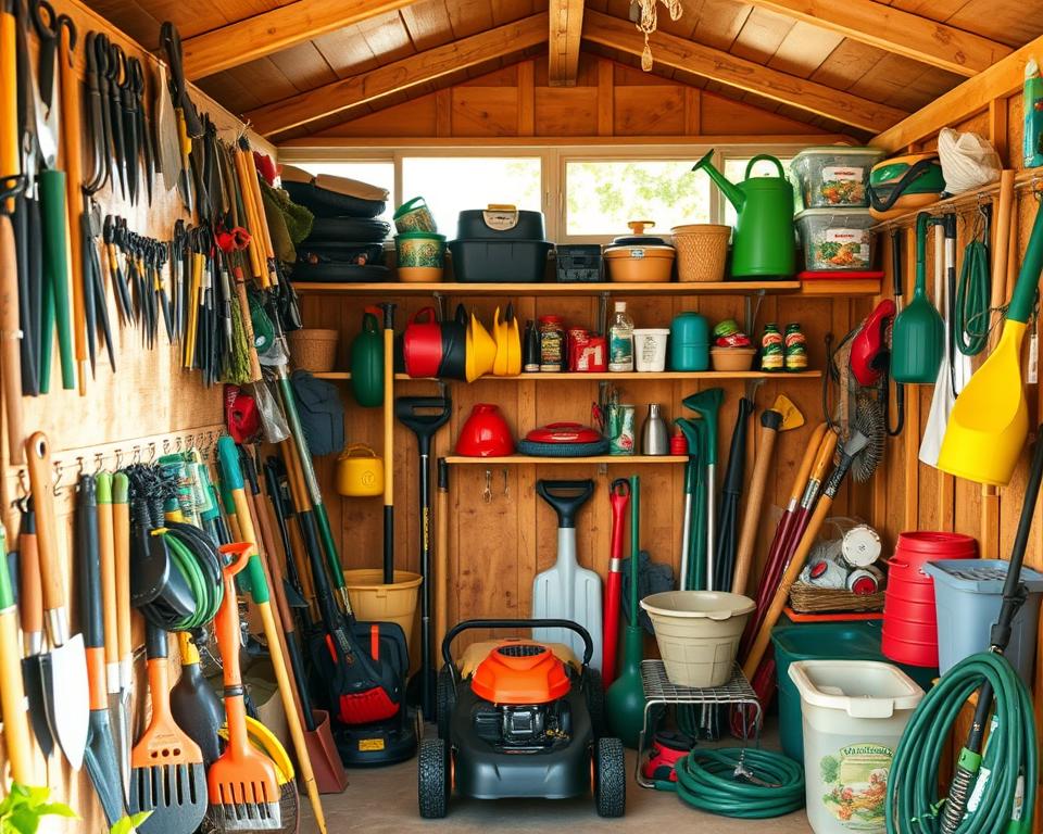 Gartengeräte Aufbewahrung