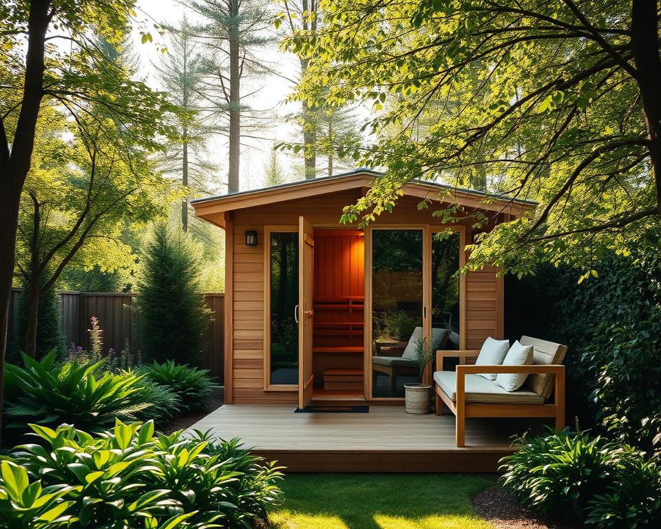 Gartensauna Wellness Entspannung