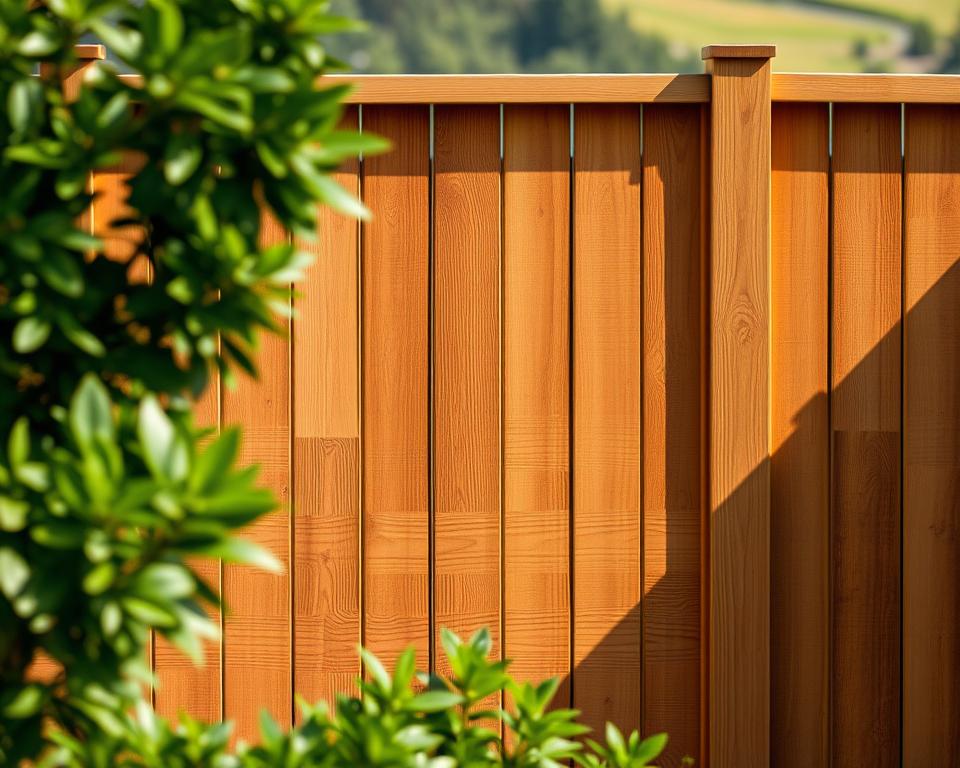 Holzschutz Sichtschutzzaun