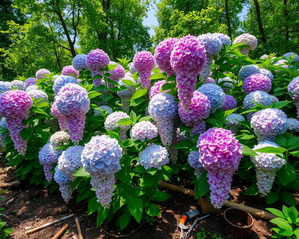 Hortensien Pflege in der Wachstumsphase