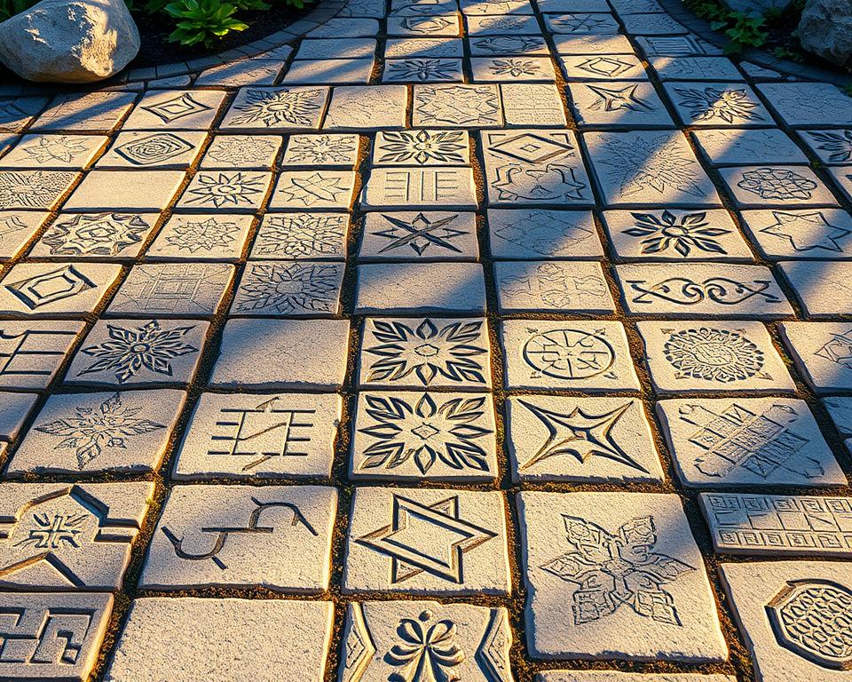 Kreative Muster für Gehwegplatten Kreative Muster für Gehwegplatten