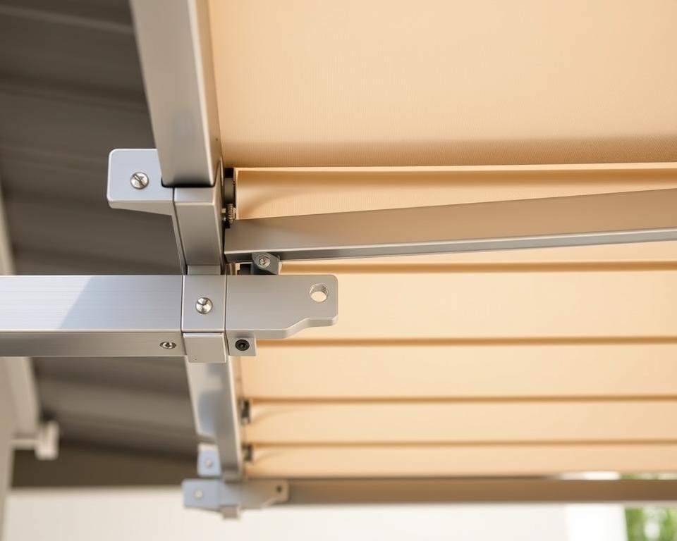 Lamellen Montage Terrassendach