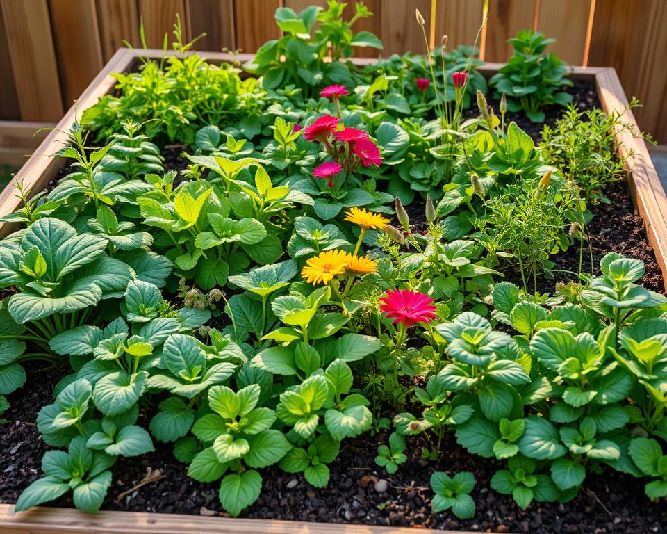 Mischkultur im Hochbeet