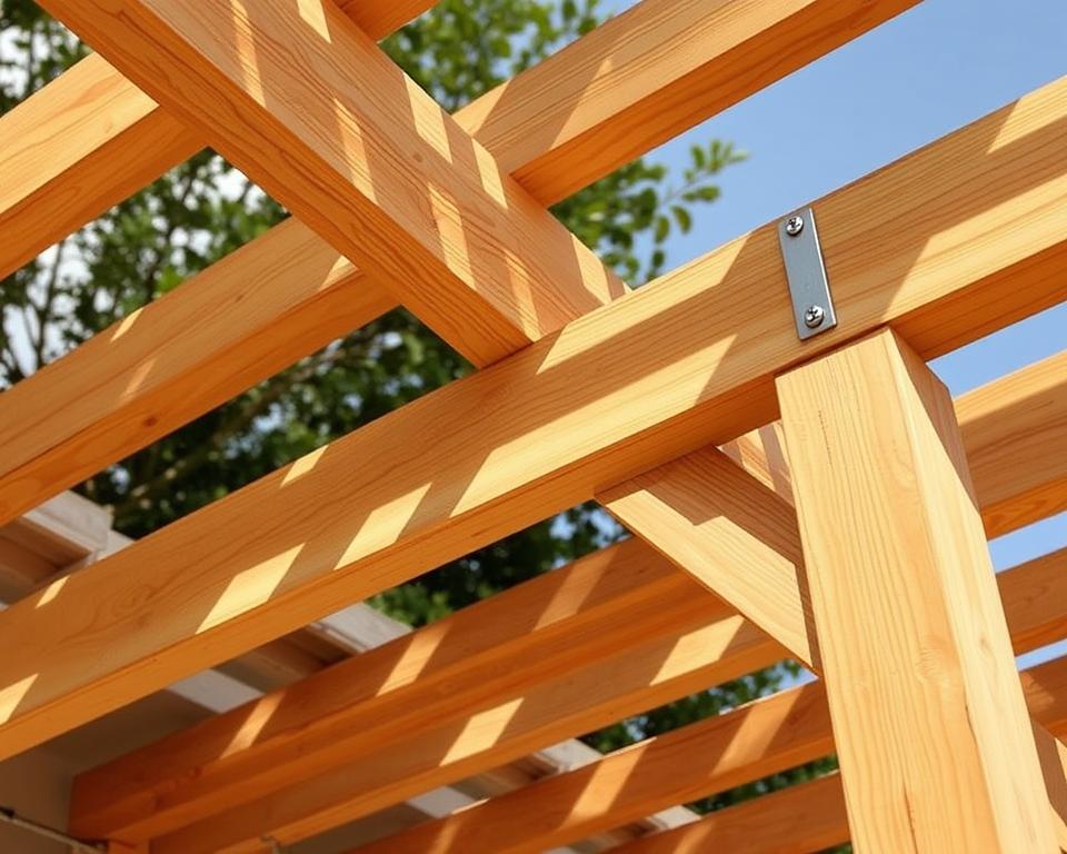 Pergola Querbalken Montage